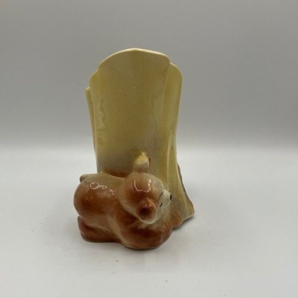 Vintage 1940's-1950's Ceramic Bear Vase Planter by American Bisque Co. USA MCM - Picture 4 of 6